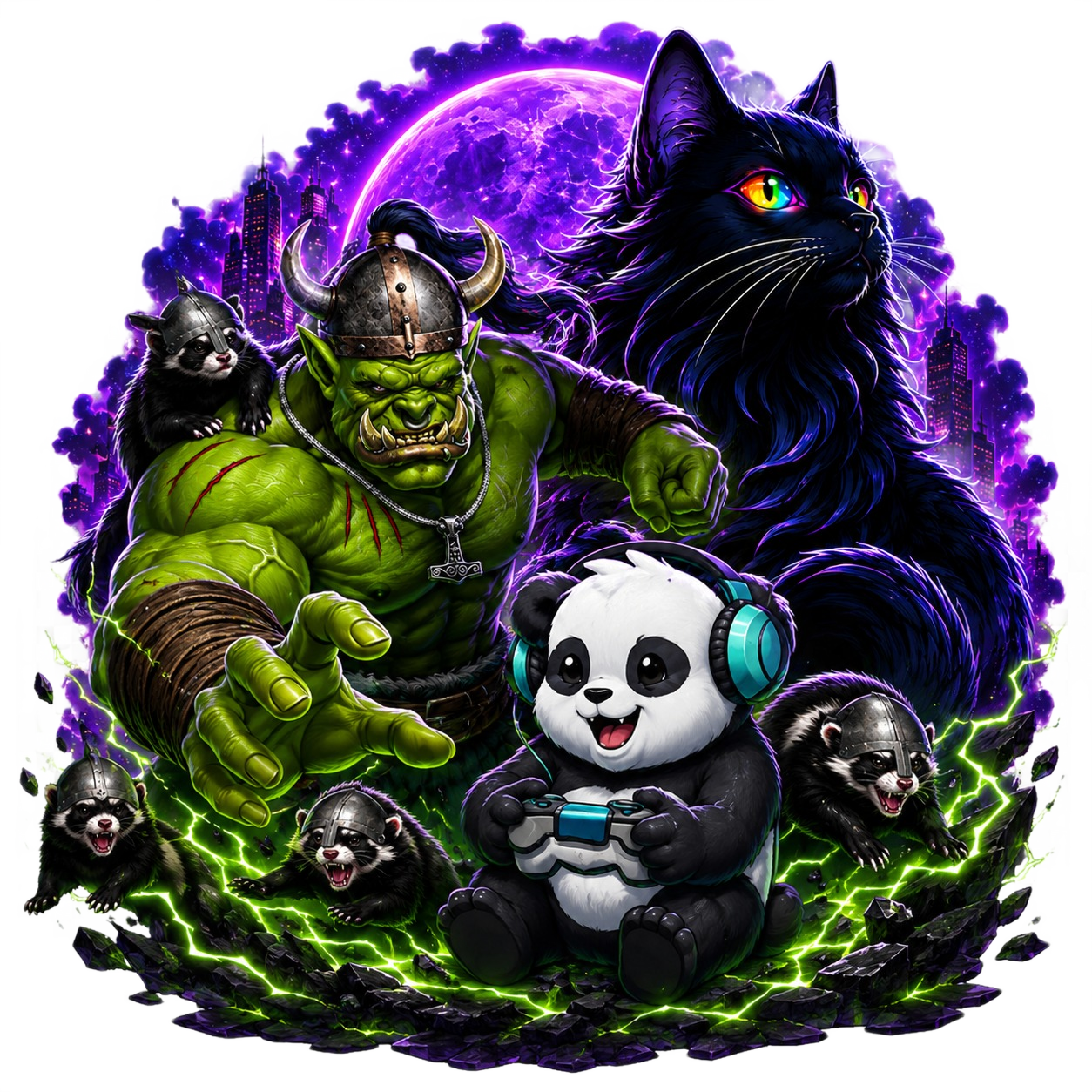 Giant Gamers crew artwork